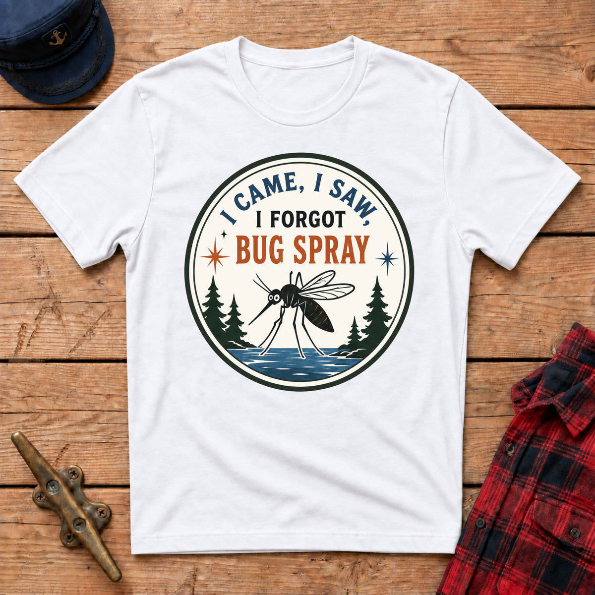 I Came, I Saw, I Forgot Bug Spray Graphic Tee