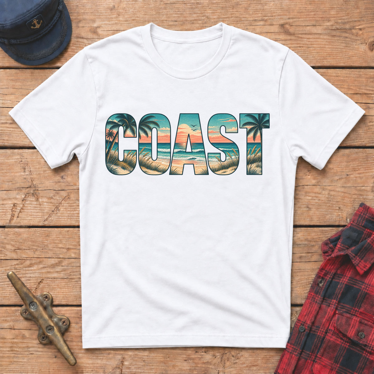 Coast Cutout Graphic Tee