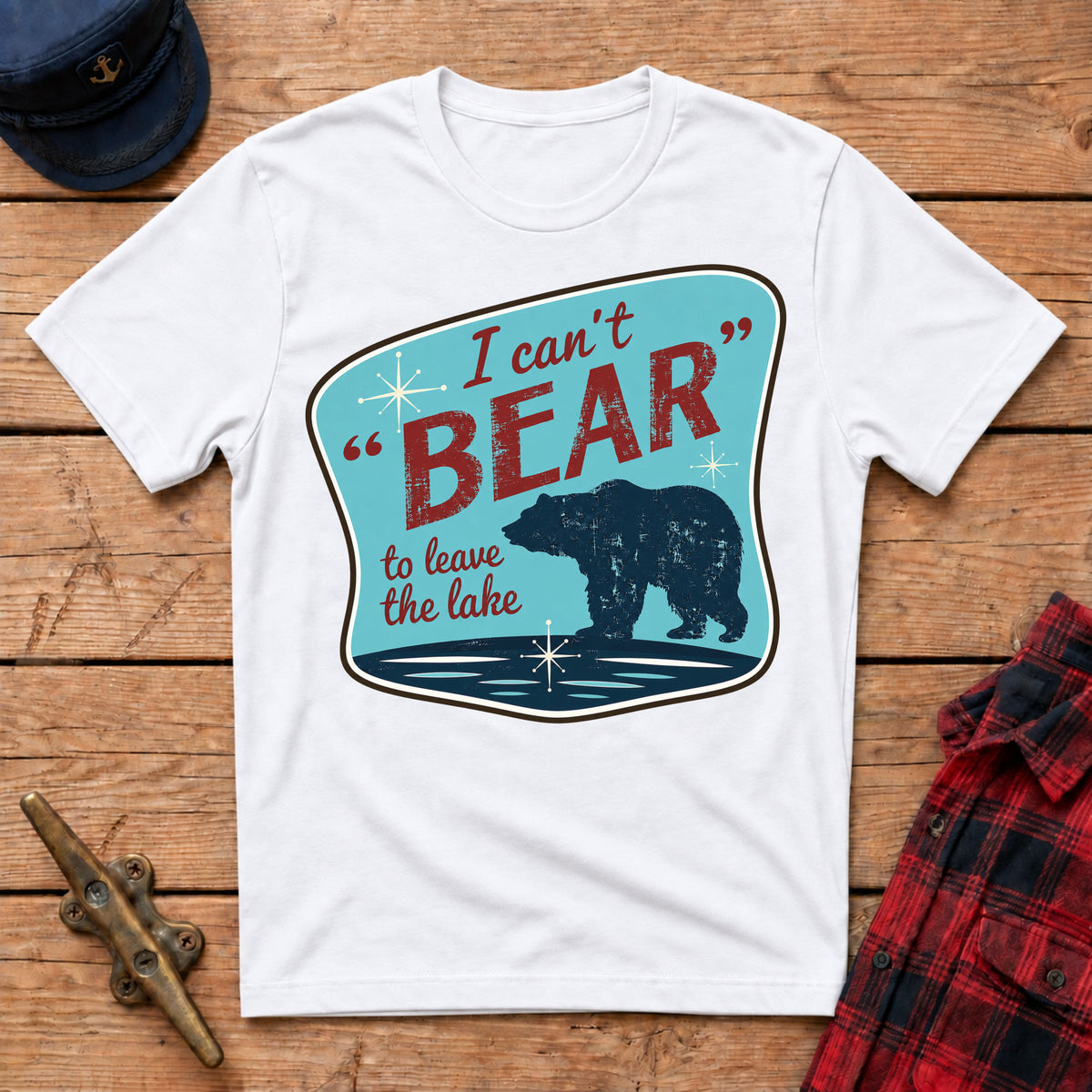 I Can't 'Bear' to Leave the Lake Graphic Tee