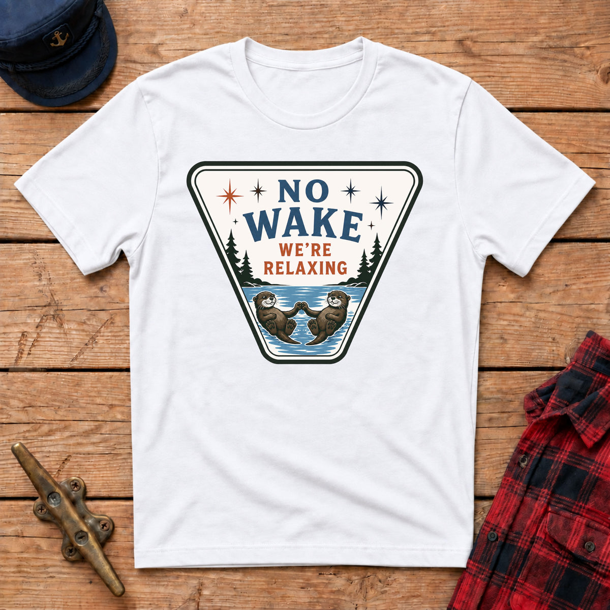 No Wake We're Relaxing Graphic Tee