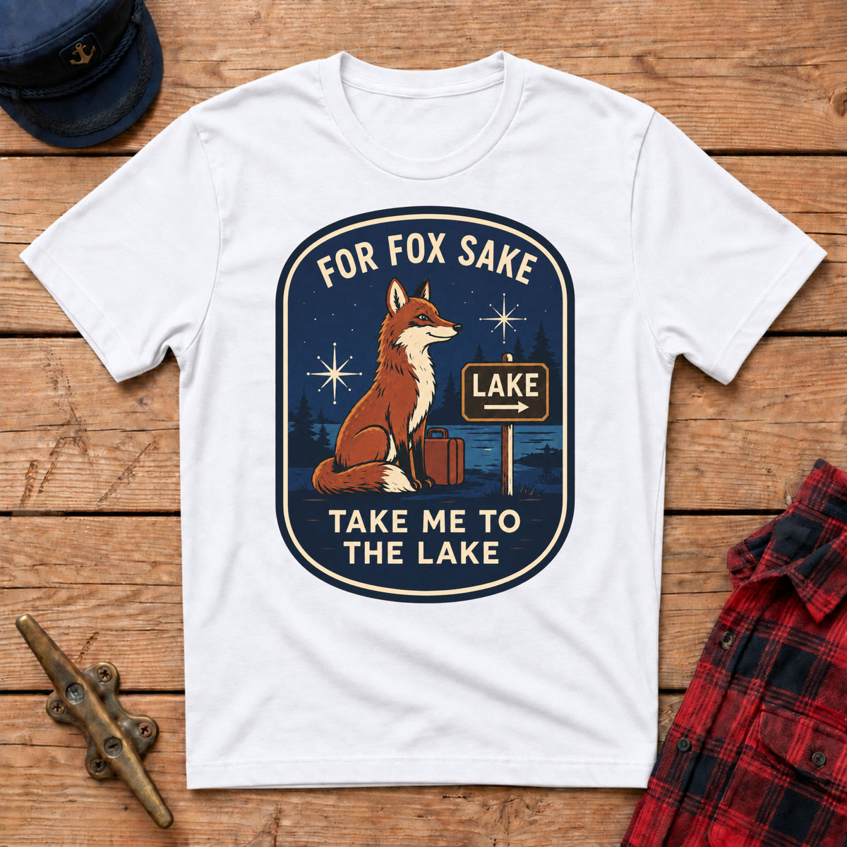 For Fox Sake Take Me to the Lake Graphic Tee