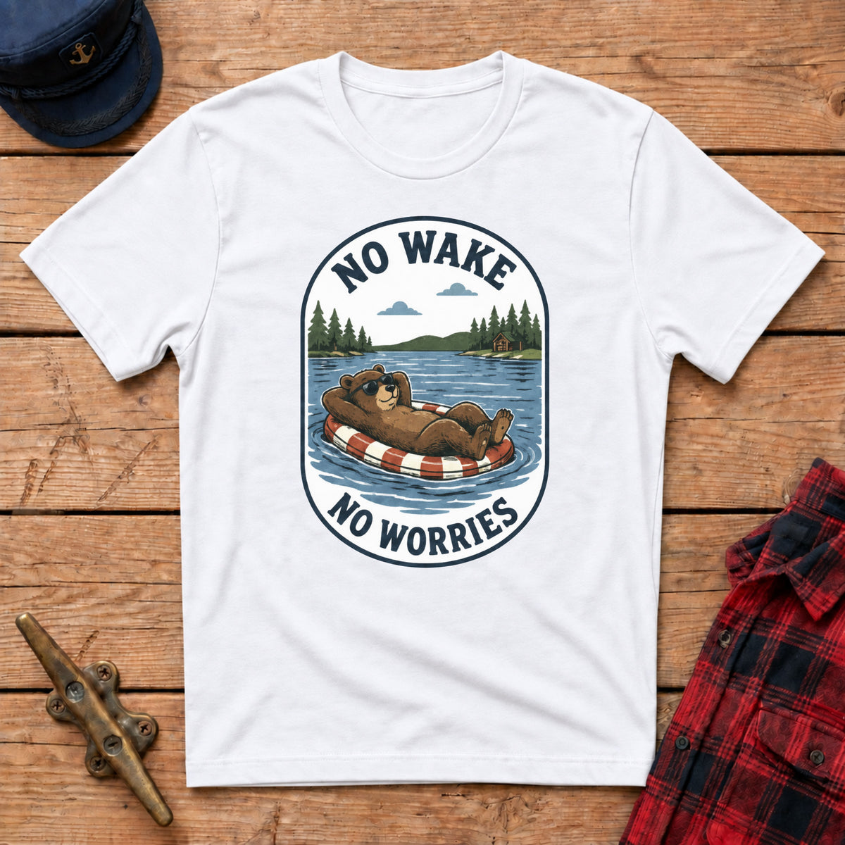 No Wake No Worries Graphic Tee