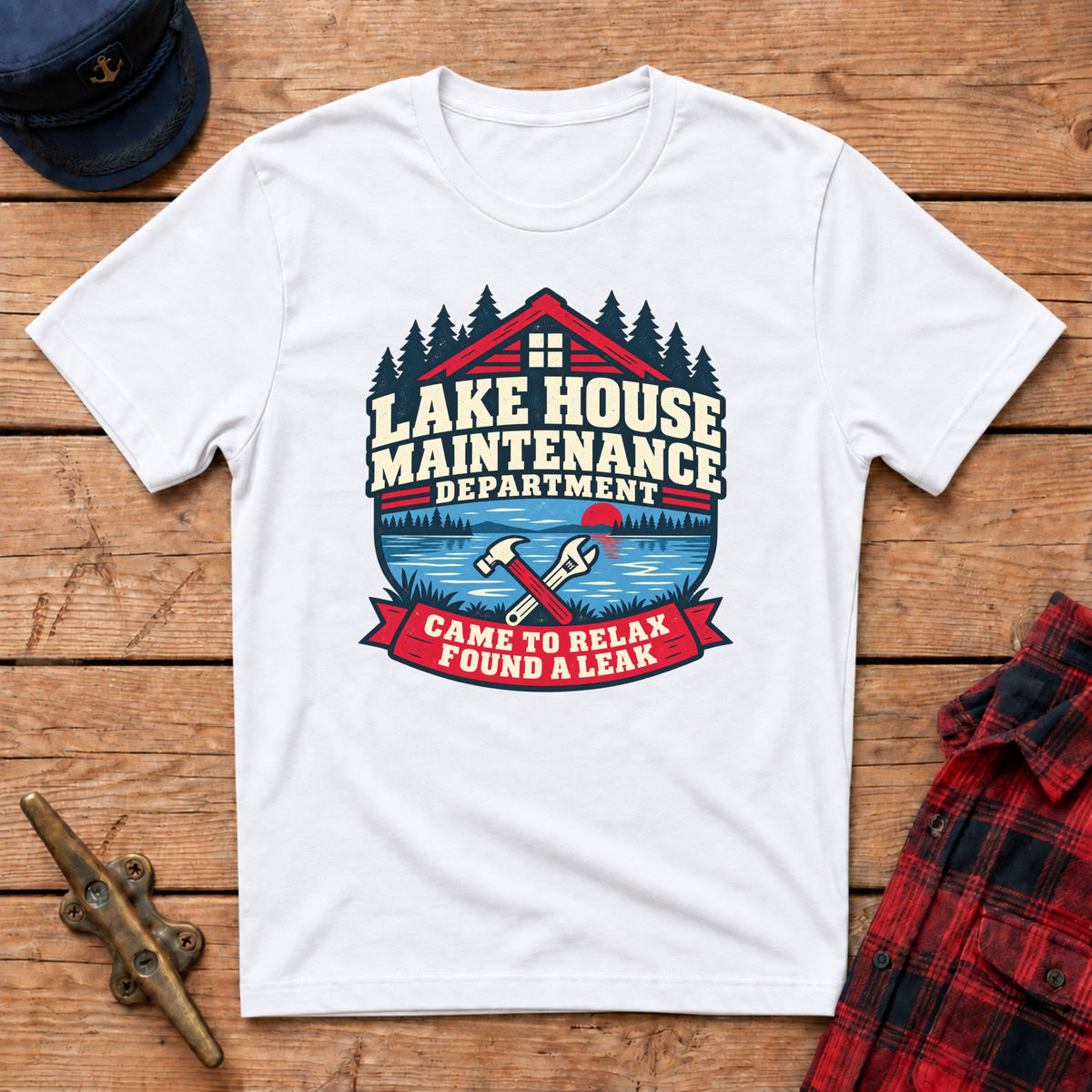 Lake House Maintenance Department Graphic Tee