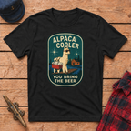 Alpaca Cooler graphic tee in Black