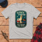 Alpaca Cooler graphic tee in Ice Grey