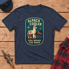 Alpaca Cooler graphic tee in Navy
