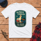 Alpaca Cooler graphic tee in White